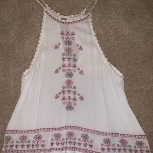 embroidered tank top